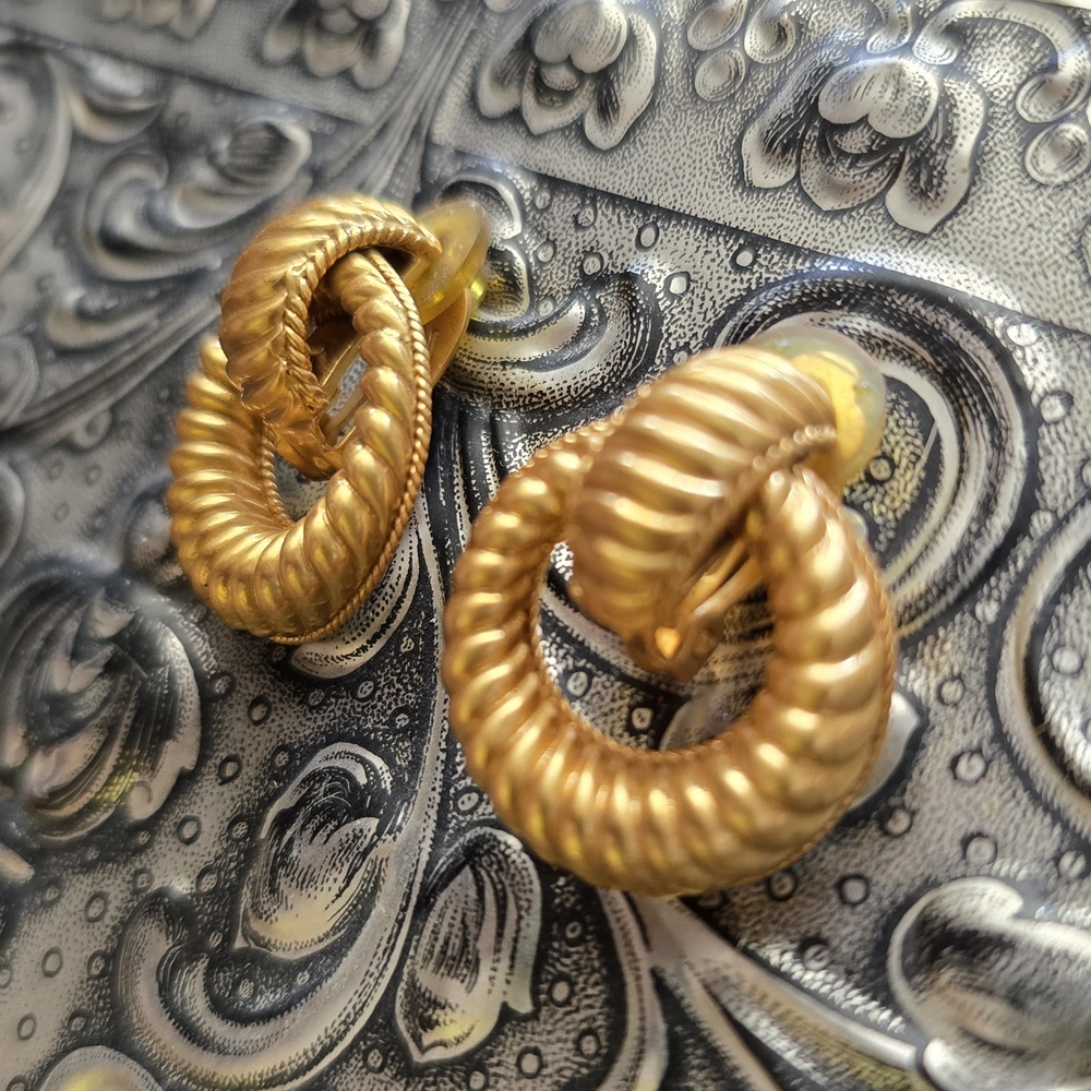Julie Vos Gold Twisted Rope Hoop Earrings